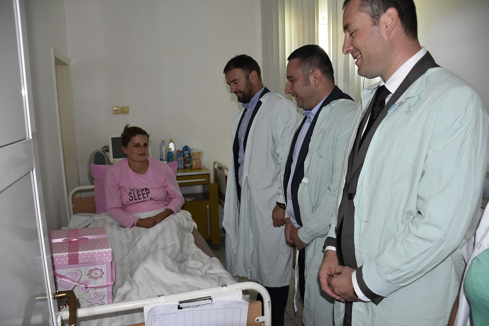 Five babies born in three days. Popović delivered presents to the women in labor